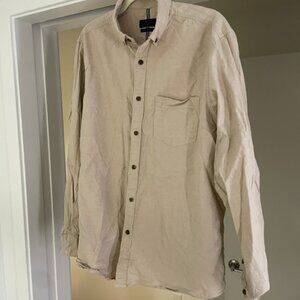 Oversized khaki shirt casual